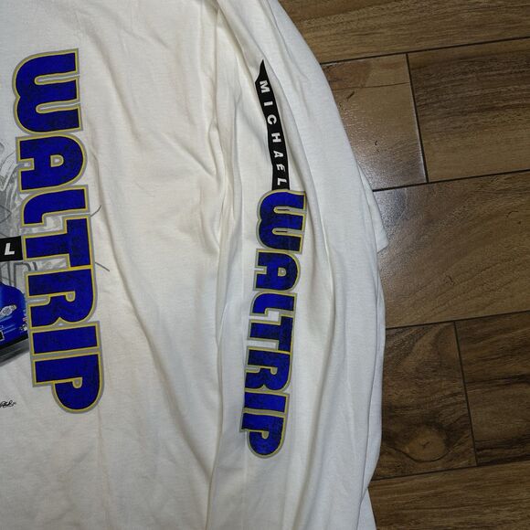 Michael Waltrip #15 NASCAR Chase Authentics Mens XL White Long Sleeve Shirt - Picture 4 of 16